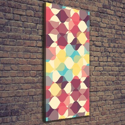 Verticaal schilderij op canvas Geometrische achtergrond