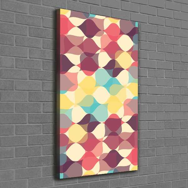 Verticaal schilderij op canvas Geometrische achtergrond