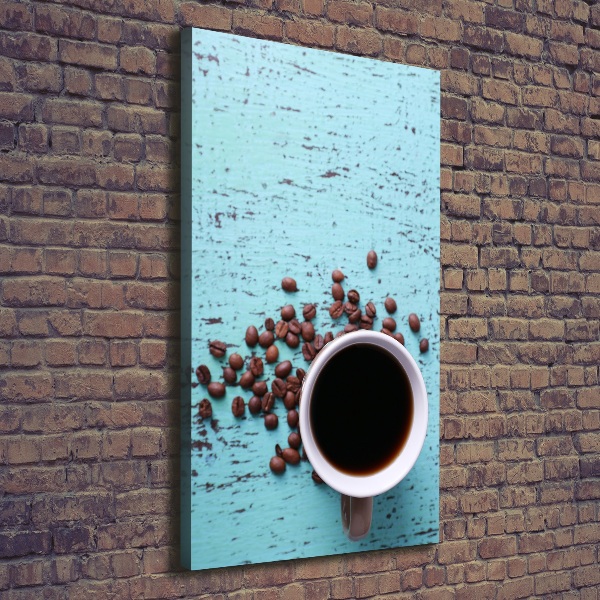 Verticale canvasfoto Een kopje koffie