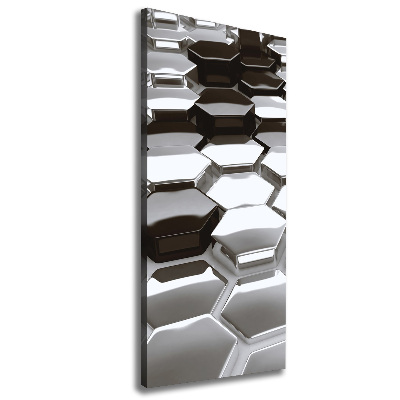 Verticale foto op canvas 3D-abstractie