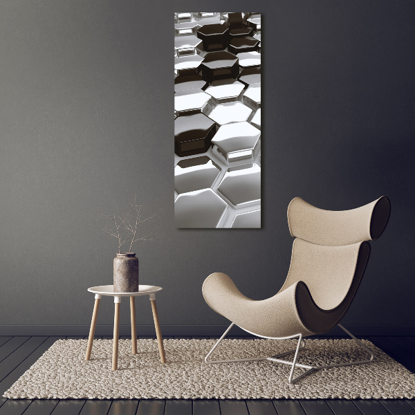 Verticale foto op canvas 3D-abstractie