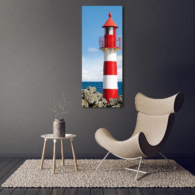 Verticaal canvasschilderij Vuurtoren