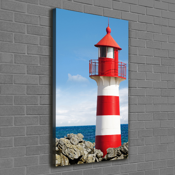 Verticaal canvasschilderij Vuurtoren