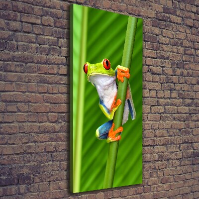 Verticale canvasfoto Europese boomkikker