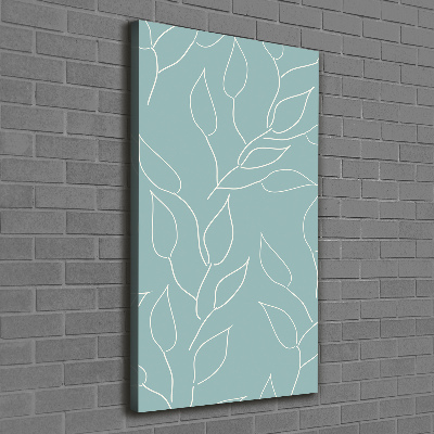 Verticaal canvasschilderij Bladeren