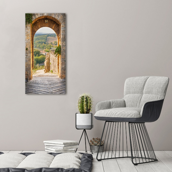 Verticale foto op canvas Toscane, Italië