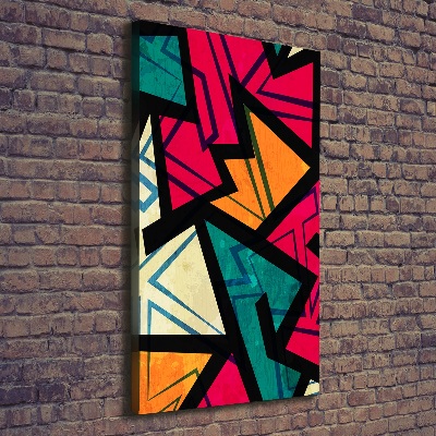Verticaal canvasschilderij Geometrische achtergrond
