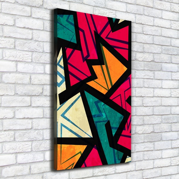 Verticaal canvasschilderij Geometrische achtergrond