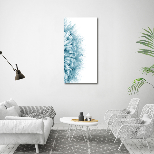 Verticale foto op canvas Paardenbloemzaden