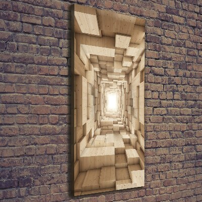 Verticaal schilderij op canvas Abstractie