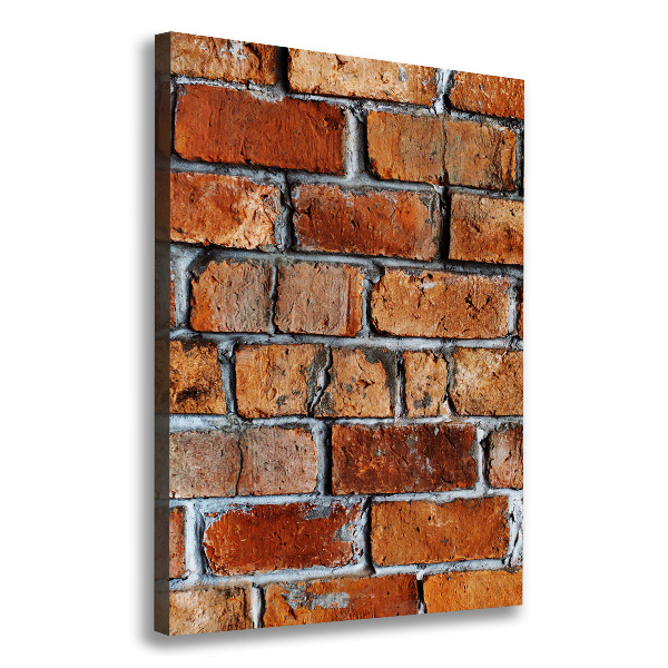 Verticaal schilderij op canvas Bakstenen muur