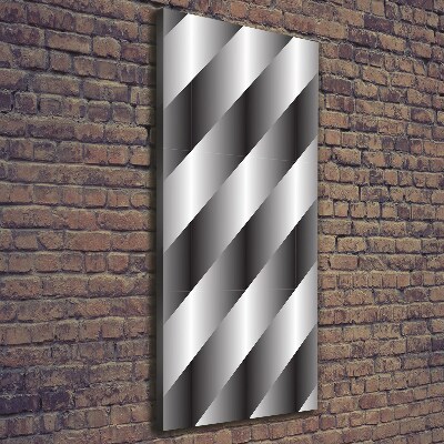 Verticaal canvasschilderij Abstracte strepen