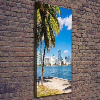 Verticale foto op canvas Miami