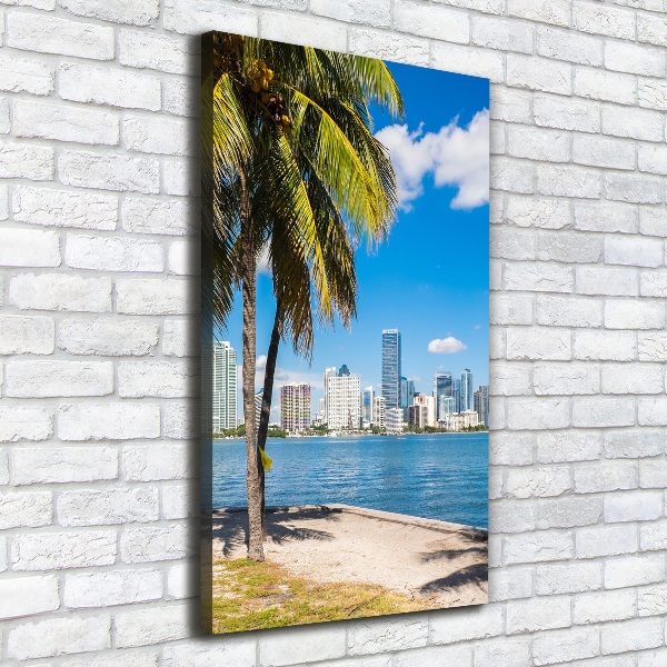 Verticale foto op canvas Miami