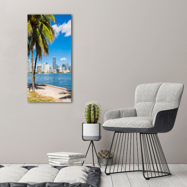 Verticale foto op canvas Miami