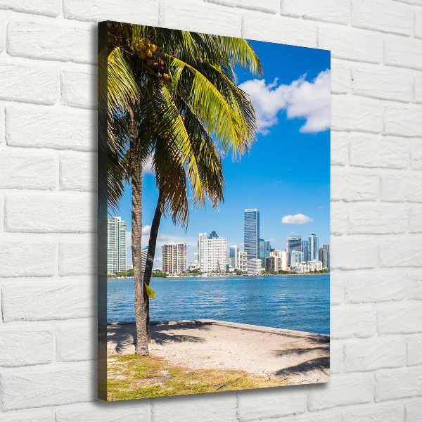 Verticale foto op canvas Miami