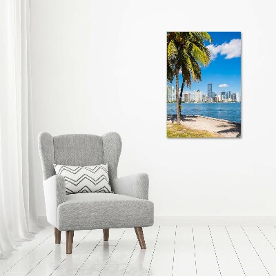 Verticale foto op canvas Miami