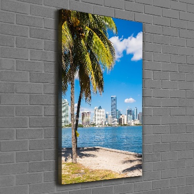 Verticale foto op canvas Miami