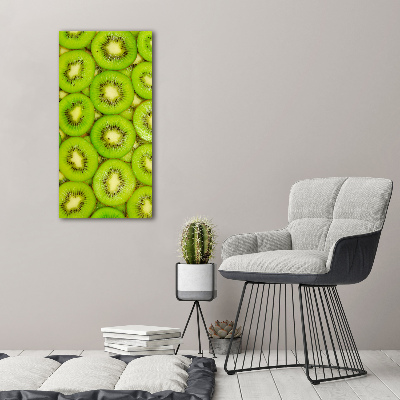 Verticaal schilderij op canvas Kiwi