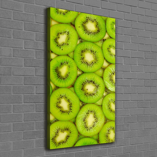 Verticaal schilderij op canvas Kiwi
