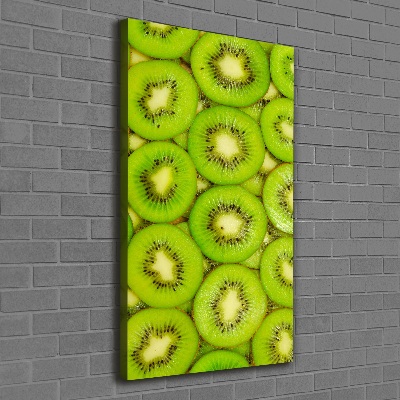 Verticaal schilderij op canvas Kiwi