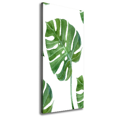 Verticaal canvasschilderij Monstera