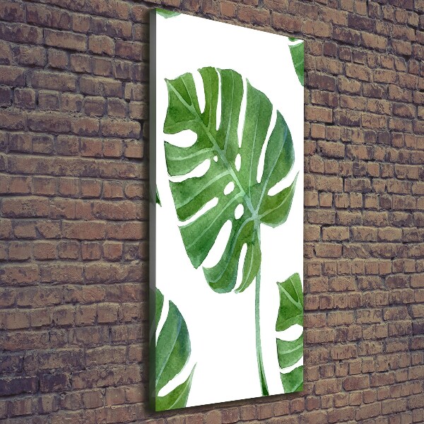 Verticaal canvasschilderij Monstera