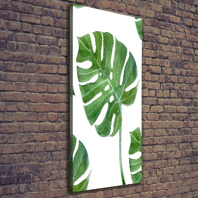 Verticaal canvasschilderij Monstera