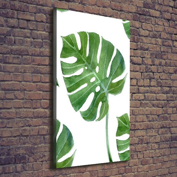 Verticaal canvasschilderij Monstera