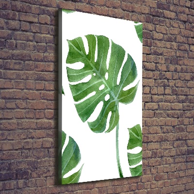Verticaal canvasschilderij Monstera