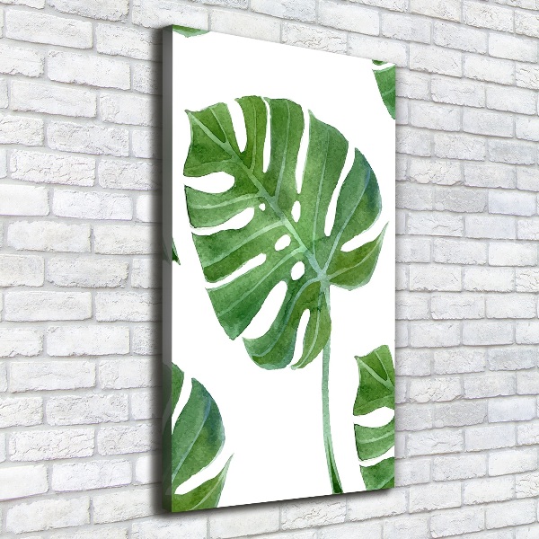 Verticaal canvasschilderij Monstera