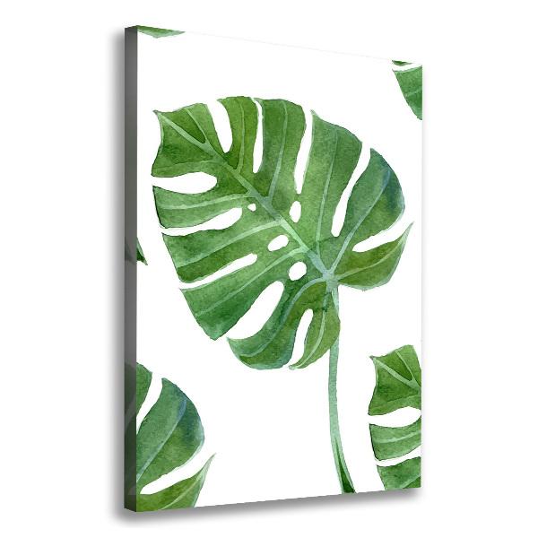 Verticaal canvasschilderij Monstera
