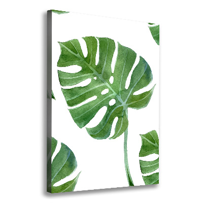 Verticaal canvasschilderij Monstera