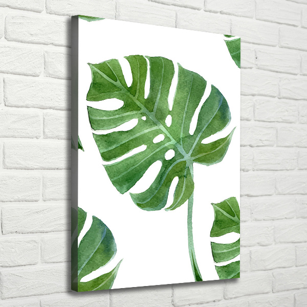 Verticaal canvasschilderij Monstera