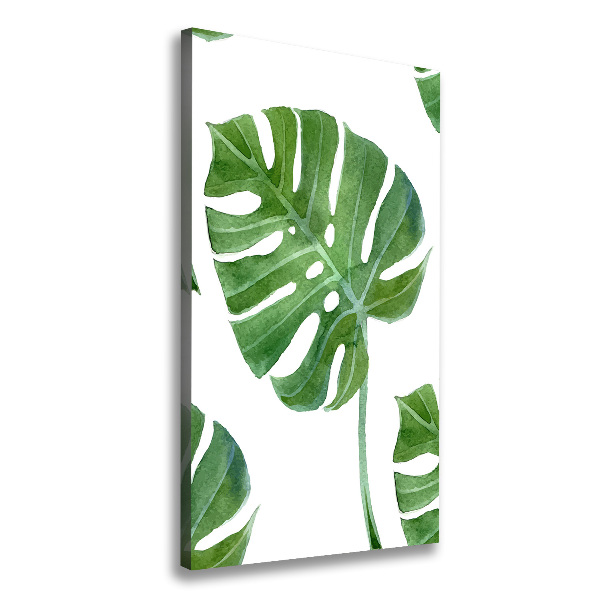 Verticaal canvasschilderij Monstera
