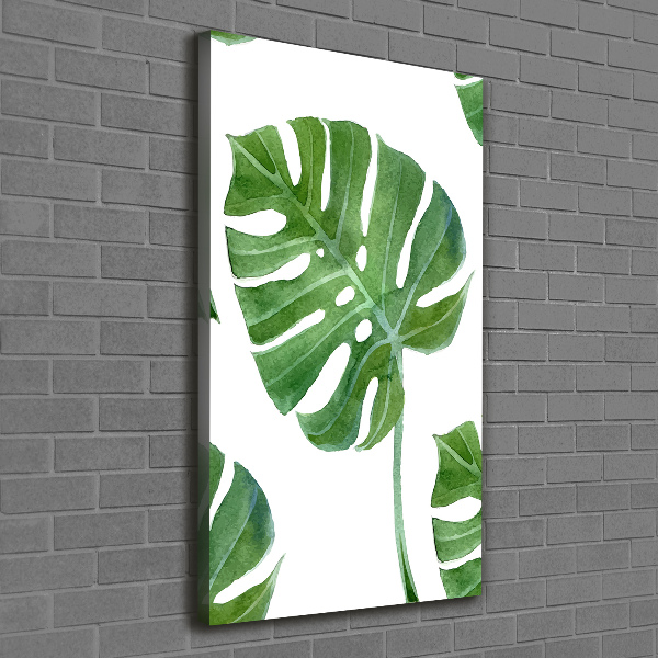 Verticaal canvasschilderij Monstera
