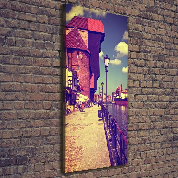 Verticale canvasfoto Gdansk, Polen
