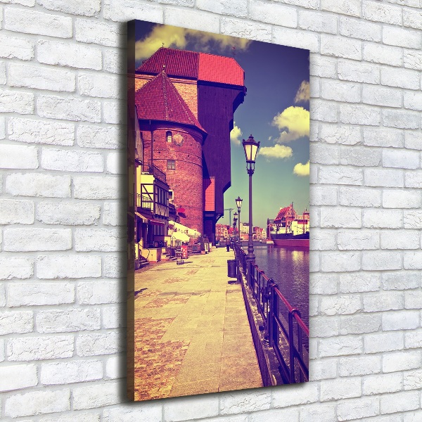 Verticale canvasfoto Gdansk, Polen