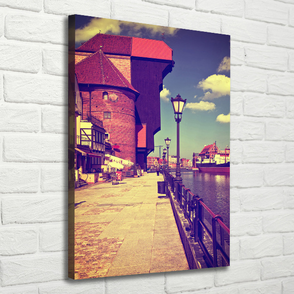 Verticale canvasfoto Gdansk, Polen