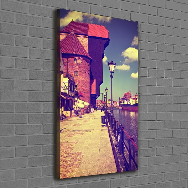 Verticale canvasfoto Gdansk, Polen