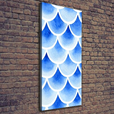 Verticale foto op canvas Visschubben