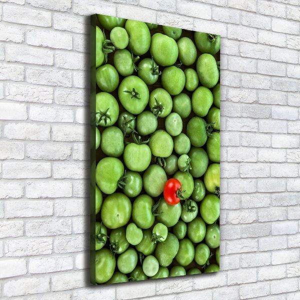 Verticaal canvasschilderij Rode tomaat