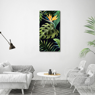 Verticaal schilderij op canvas Hawaiiaans patroon