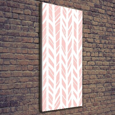 Verticaal canvasschilderij Visgraatpatroon