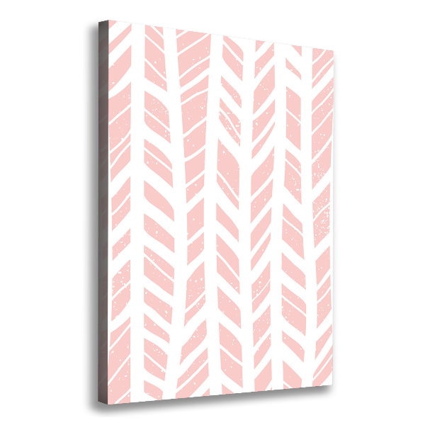 Verticaal canvasschilderij Visgraatpatroon