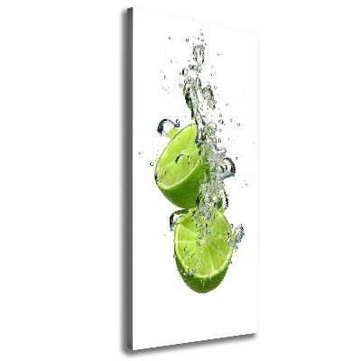 Verticaal canvasschilderij Limoenen