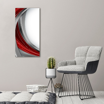 Verticaal canvasschilderij Golven op de achtergrond