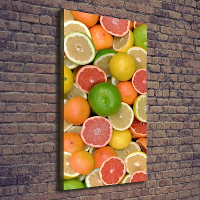 Verticaal schilderij op canvas Citrusvruchten
