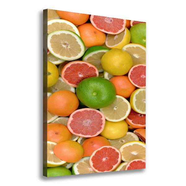 Verticaal schilderij op canvas Citrusvruchten