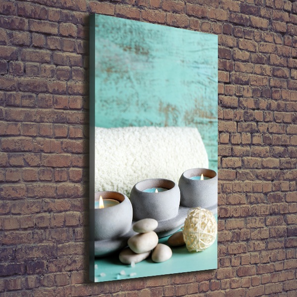 Verticale canvasfoto Kaarsen